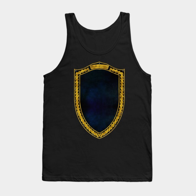 Spaaaace Shield Gold Tank Top by Swabcraft